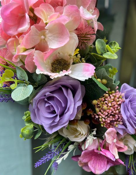 Sale Wreath-Hydrangea and Roses 60cm 1