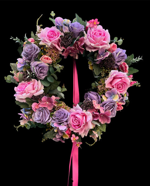 Luxury Summer Rose Wreath