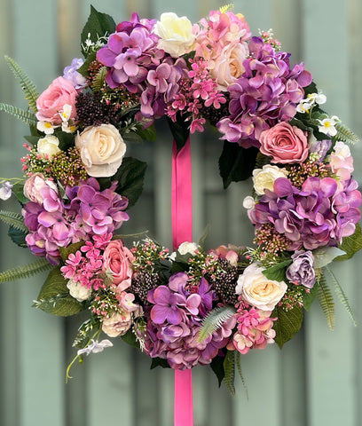 Summer Hydrangea Wreath