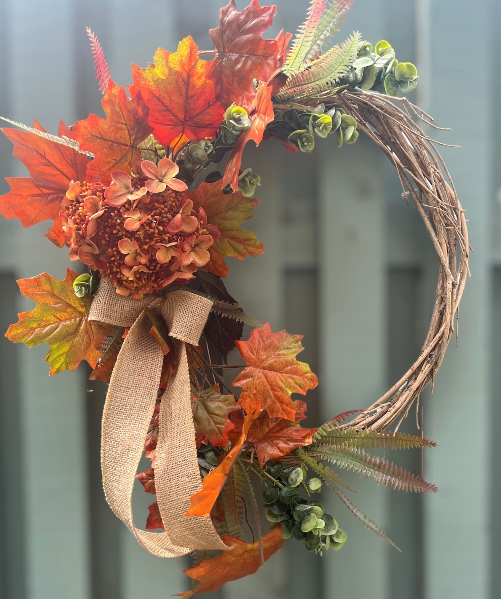 Last one reduced to clear: Rustic Autumn Wreath