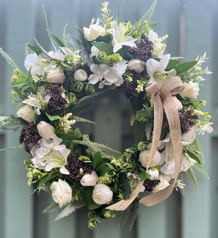 Classic Whites All Seasons Wreath