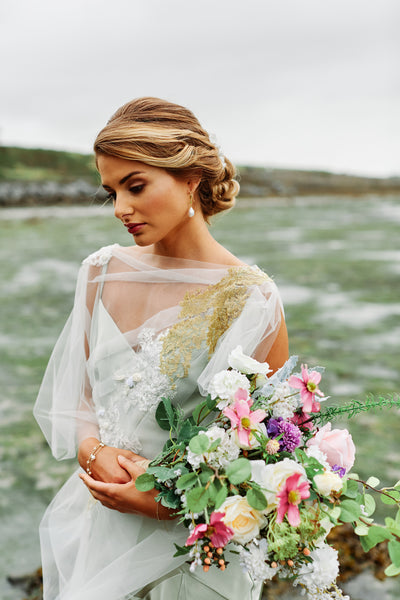 Wild Flower Faux Flower Wedding Bouquet (Sample Sale)