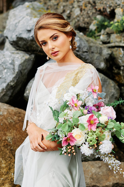 Wild Flower Faux Flower Wedding Bouquet (Sample Sale)
