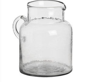 Hammered Glass Jug