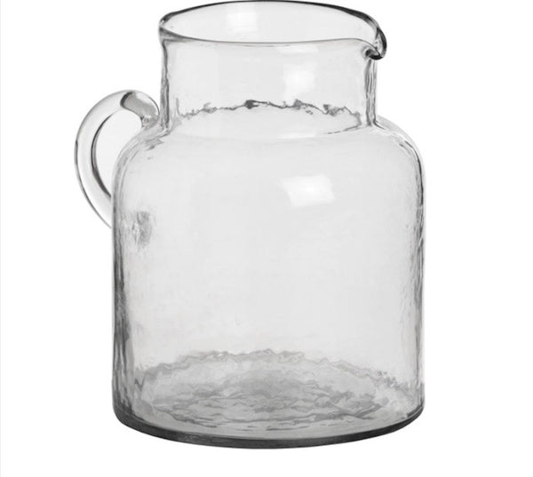 Hammered Glass Jug