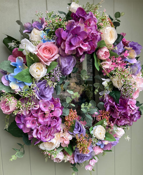 Rose and Hydrangea Wreath