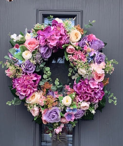 Rose and Hydrangea Wreath